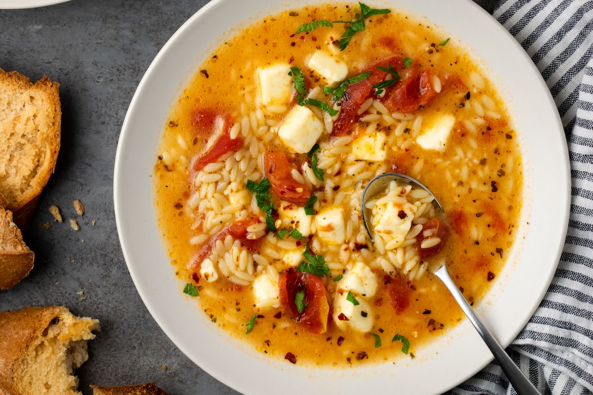Greek Tomato Feta Soup