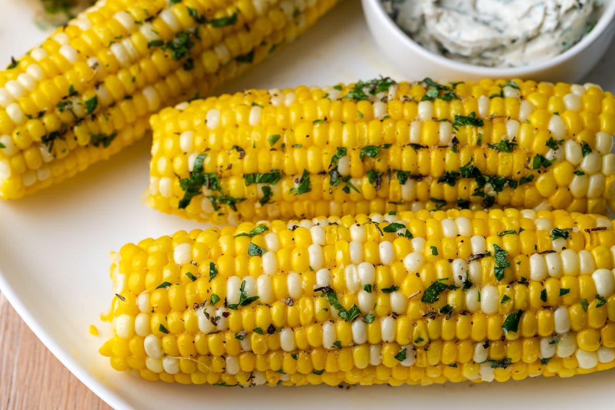 Instant Pot Corn on the Cob with Herb Butter