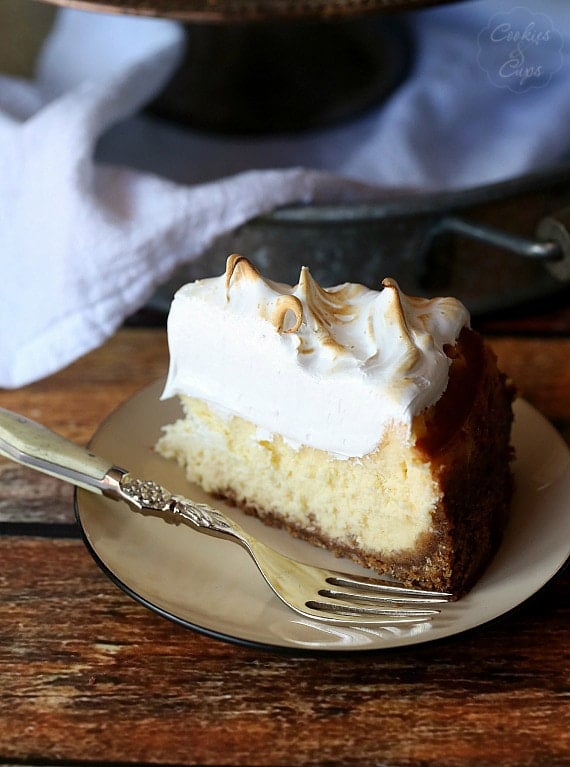 A Perfect Slice of Lemon Meringue Cheesecake