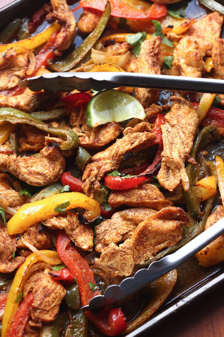 Sheet Pan Fajitas are such an easy and delicious weeknight dinner idea! They